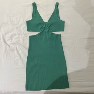 Princess Polly Green Cutout Mini Dress
